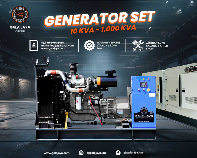 Jual Genset Diesel 10 - 1000 KVA Buntok Kalimantan Tengah